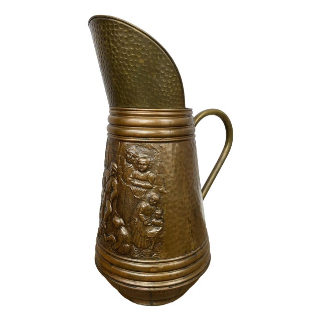 Vintage Umbrella Stand in Copper For Sale