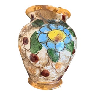 Sorrento Italian Clay Artisan Bud Vase For Sale