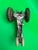 Rustic Antique Arcade Oliver 70 Row Crop Cast Iron Toy Tractor Driver 1930s Farm Toy For Sale - Image 3 of 10
