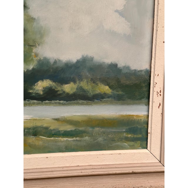 Lars Boëthius, Coastal Landscape, 1950s, Oil on Panel, Framed For Sale - Image 8 of 18