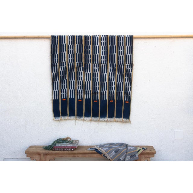 Hand-woven by master weavers of the Baoulé people in the Côte d’Ivoire, West Africa, these vintage textiles are celebrated...