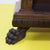 Renaissance Wooden Bookcase with Lion Paw Feet and Three Shelves For Sale - Image 4 of 9