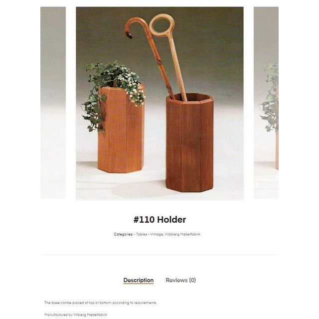 Danish VM110 Umbrella Stand by Kai Kristiansen for Vilbjerg Møbelfabrik, 1960s For Sale - Image 9 of 12