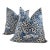 Brunschwig and Fils Chinese Leopard in Porcelain Pair of Down Filled Pillows For Sale