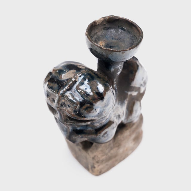 Chinese Chinese Fu Lion Candle Stand, C. 1850 For Sale - Image 3 of 4