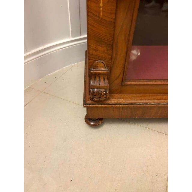 Antique Mid-19th Century Inlaid Mahogany Display Cabinet, 1860s For Sale - Image 6 of 15
