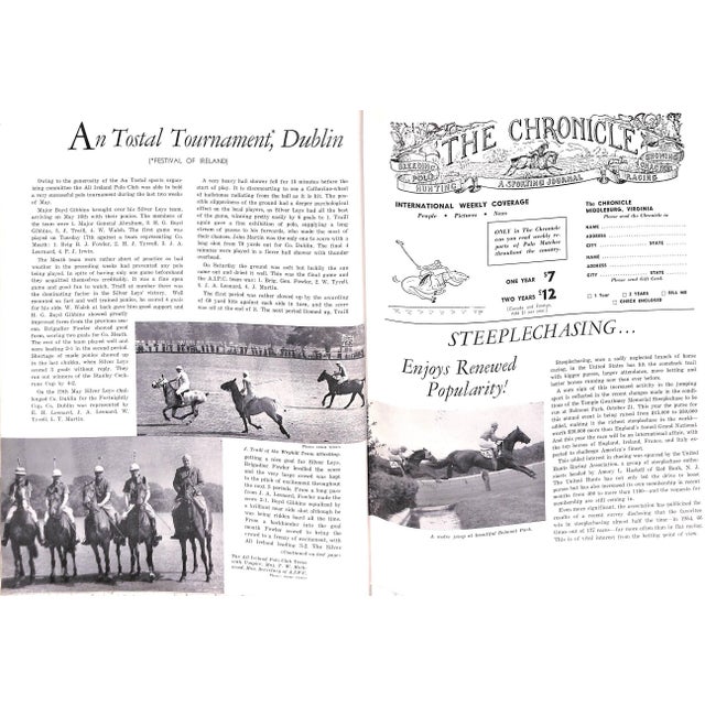 Polo Magazine Summer-Fall 1955 Blind Brook Polo Club Purchase, New York Program For Sale In New York - Image 6 of 18