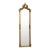 French Style Gold Floor Mirror – 6 Ft Tall Refinished Gold Leaf Details For Sale