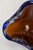 Orange, Blue and Clear Bubble Murano Glass Ashtray, 1960 For Sale - Image 6 of 15