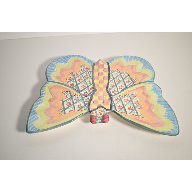 Mackenzie Childs MacKenzie-Childs Butterfly Serving Set - 2 pcs For Sale - Image 4 of 10
