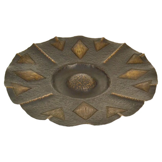 Modernist Brass Bowl, 1930s For Sale