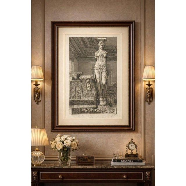 This impressive early 19th-century architectural engraving originates from the rare French publication Paris et ses...