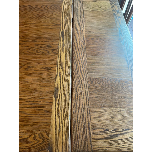 Late 20th Century Late 20th Century Jacobean Refractory Dining Table & Chairs For Sale - Image 5 of 12