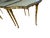 1970s 1970' Tripartite Table Styled After Maison Charles Crossbow, Jansen or Baguès Decor Palm Tree For Sale - Image 5 of 11