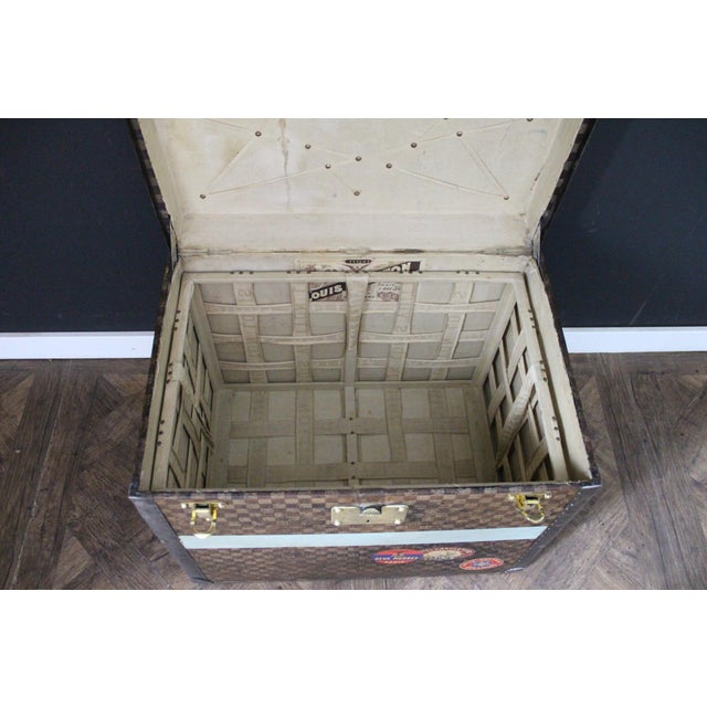 Hat Trunk in Checkered Canvas from Louis Vuitton, 1890s For Sale - Image 16 of 18
