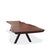 2010s Custom 16 Feet Double Slab Claro Walnut With Cantilever Base Table - George Nakashima Inspired For Sale - Image 5 of 15