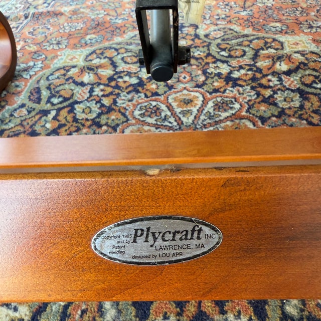 Mid Century Modern Plycraft Zero Gravity Reclining Lounge Chair in Gray Leather & Canvas For Sale - Image 16 of 18