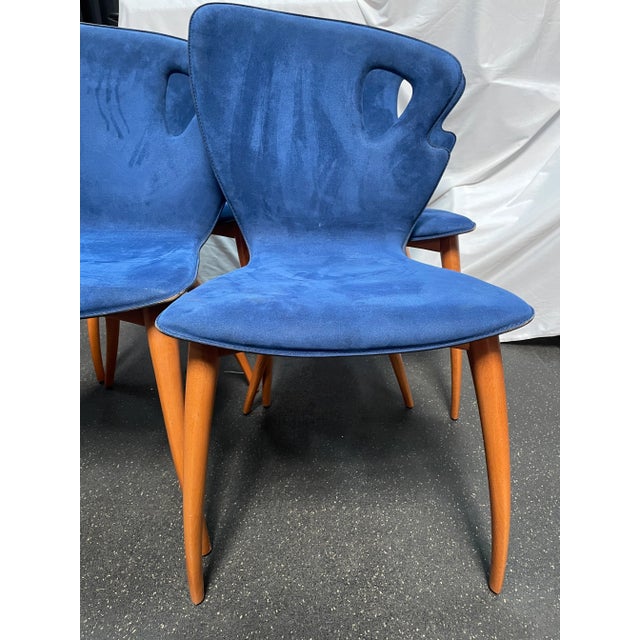 Mid-Century Modern 1950s Vintage Mid Century Italian Modern Malnati 'Bambi' Dining Chairs - Set of 4 For Sale - Image 3 of 11