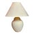 1980s Postmodern Sculptural Plaster Table Lamp in Blush Cream For Sale