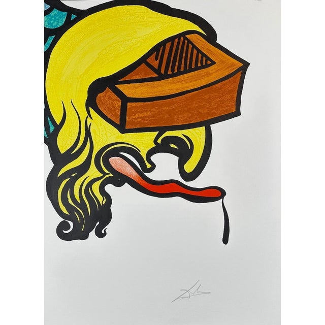 1970s Dali Vitraux 4 Sheets Puzzle of Life Hand Signed Numbered Lithos Surreal Art For Sale - Image 4 of 6