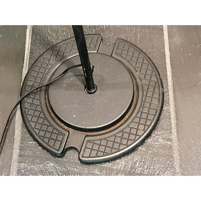 Black 1980s Hannes Wettstein for Belux Postmodern "N-Frame" Black Floor Lamp For Sale - Image 8 of 9