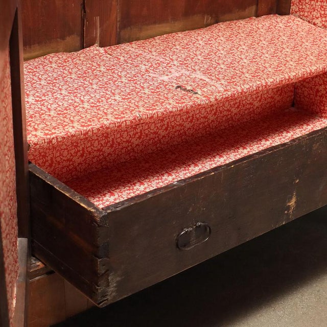 Brown Antique Wardrobe in Walnut For Sale - Image 8 of 11