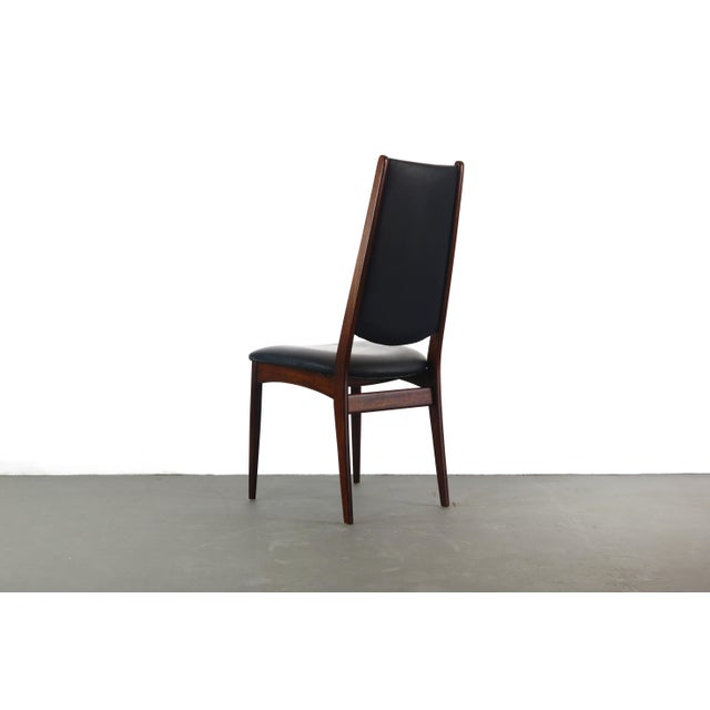 Rosewood Highback Danish Mid Century Modern Desk Chair Side Chair For Sale In Orlando - Image 6 of 7