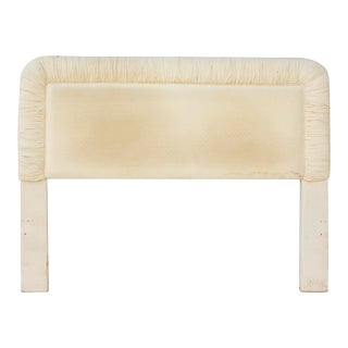 Queen Sized Ruched '80s Headboard- for Reupholstery For Sale