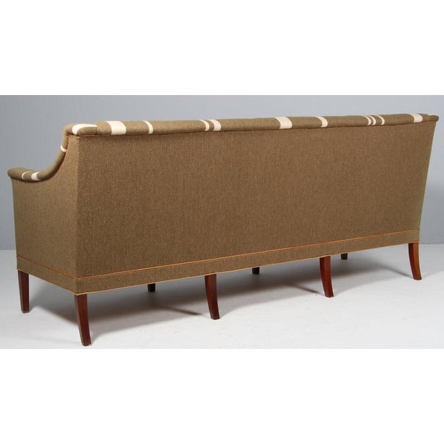 Wood Vintage Three-Seater Sofa by Kaare Klint for Rud. Rasmussen, 1950s For Sale - Image 7 of 8