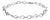 .925 Sterling Silver 1/2 Cttw Linked Infinity Anklet For Sale