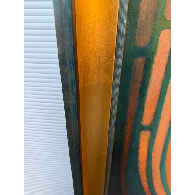 2010s Circa 2018 Richard Stodart "Earth Ii" Original Painting, Framed For Sale - Image 5 of 12