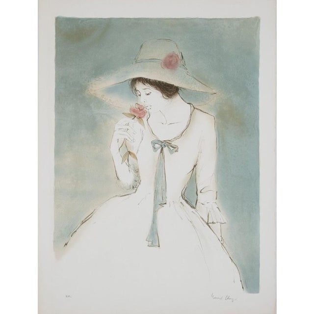 Bernard Charoy, Charlotte à la rose, Lithograph For Sale - Image 9 of 9