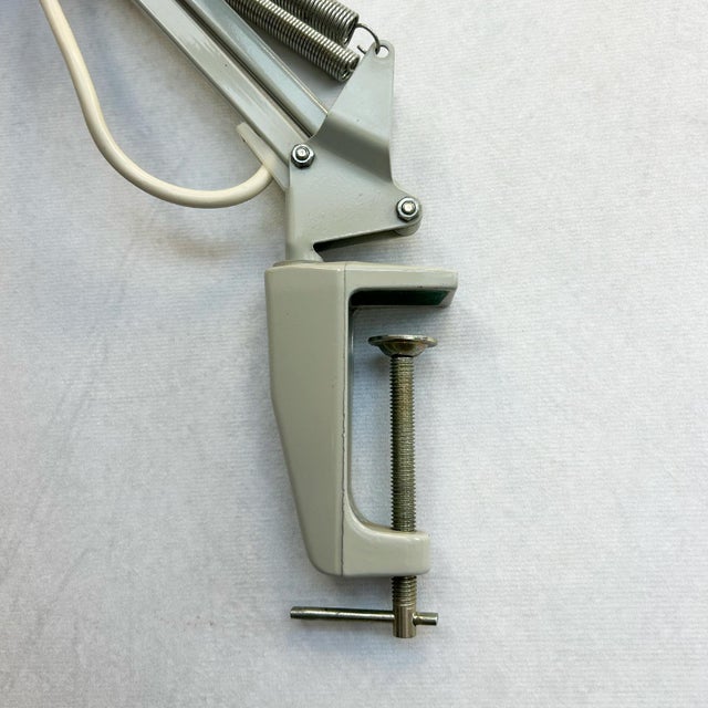 1970s Adjustable Grey Architect's Desk Lamp, 1970s For Sale - Image 5 of 7