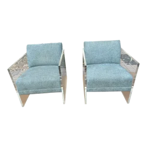 American Mid-Century Lucite Club Chair