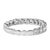 Experience the unending circle of love with this exquisitely crafted wedding band, forged from radiant 14k white gold and...