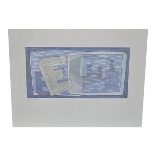 Rare 1965 Herbert Bayer "Tender Picture E" Offset Lithograph – Bauhaus Masterpiece For Sale
