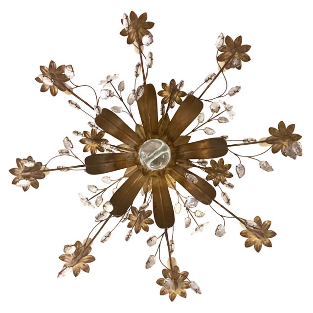 Large Chandeliers from Maison Baguès, 1960s, Set of 2 For Sale - Image 4 of 7