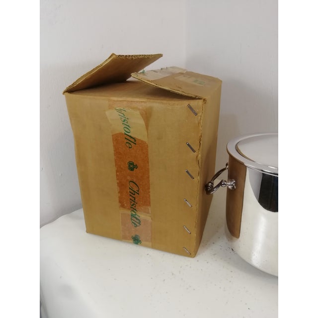 Ice Bucket with Original Box from Christofle, France, 1960s For Sale - Image 4 of 12
