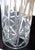 Transparent 1950s Victorian Brilliant Cut Glass Hurricance Candle Holder Star Base Underplate For Sale - Image 8 of 14