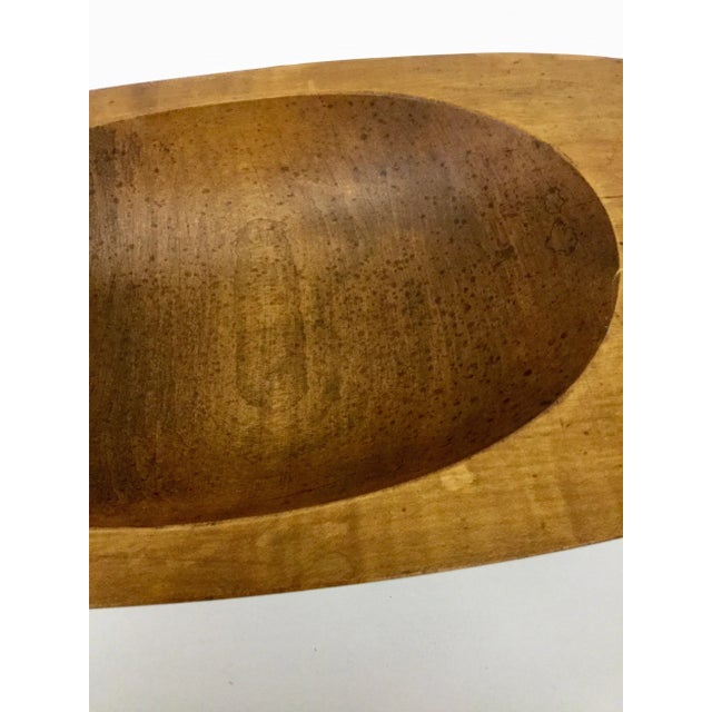 Mid-Century Oval Wood Centerpiece Bowl For Sale - Image 4 of 11