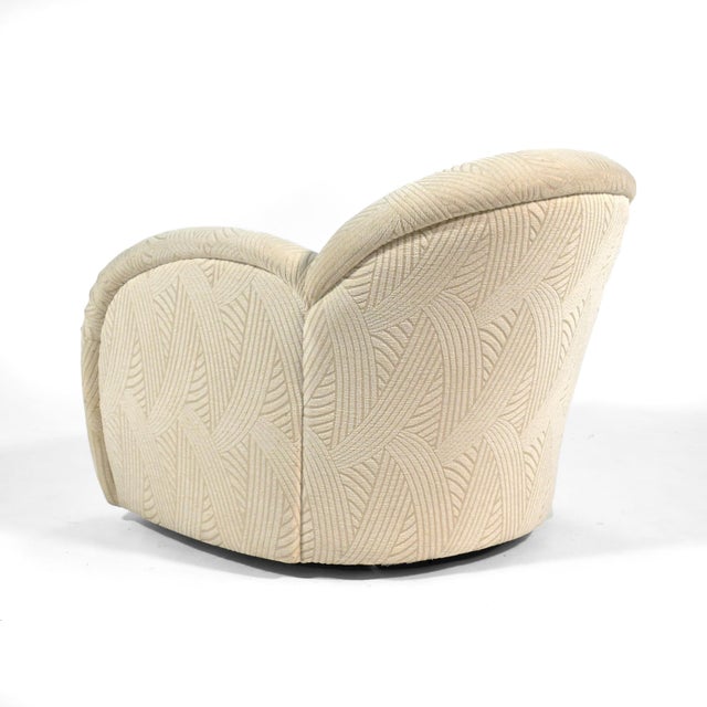 Pair of Swivel Lounge Chairs by Interior Crafts For Sale - Image 9 of 10