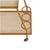 Arteriors Home Arteriors Bar Cart - Brand New - Cognac Leather, Blonde Oak & Antiqued Brass For Sale - Image 4 of 8