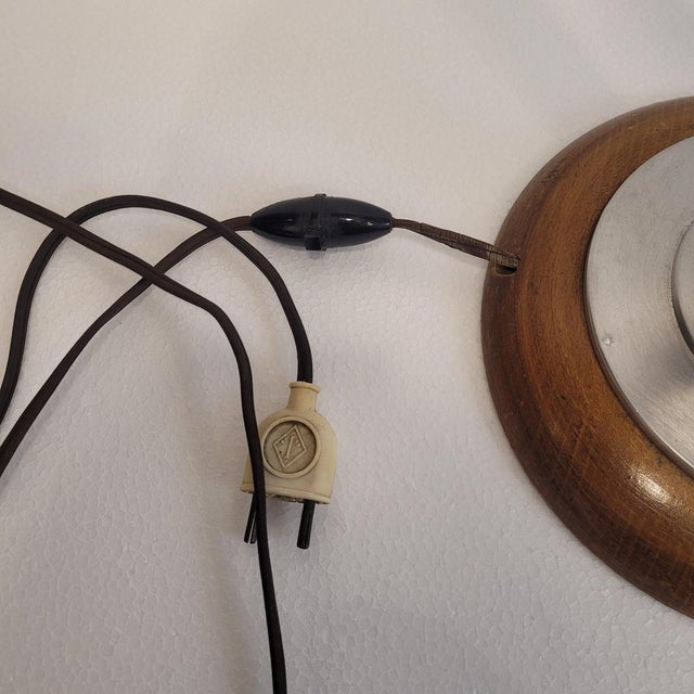 Art Deco Table Lamp in Wood and Opaline Glass from MAZDA, France, 1920s For Sale - Image 18 of 18