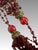 1970s Vintage Mughal Style Red Glass and Brass Work Indian Tassels, a Pair For Sale - Image 5 of 7