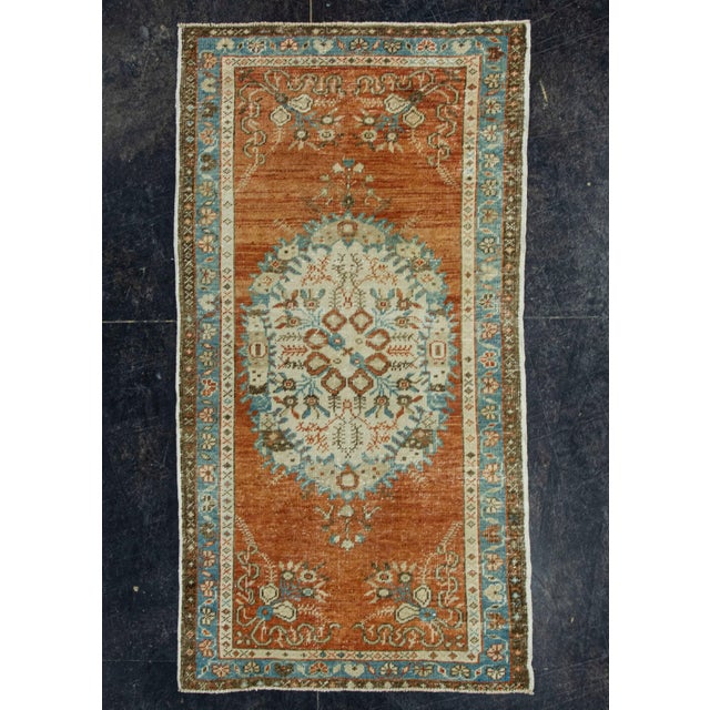 Terra Cotta Turkish Vintage Rug 3' x 5'10" #20545 For Sale - Image 8 of 8
