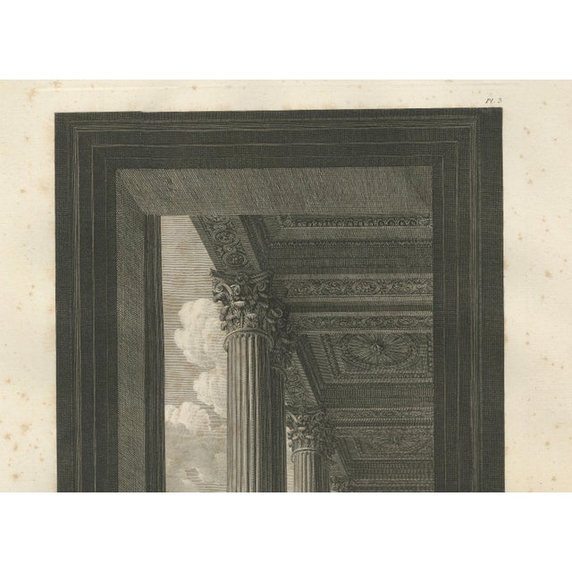 Early 19th Century Baltard, Louvre Colonnade, 1803, Engraving For Sale - Image 5 of 10