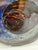 c.1997 Signed French Artist Michelle Luzoro Art Nouveau Glass Set Vase and Lamp Topper For Sale - Image 9 of 10
