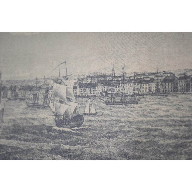 Brown Panoramic Vintage New York Relief Mounted Engraving For Sale - Image 8 of 14