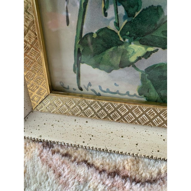 Shabby Chic Vintage Catherine Klein Framed Lithograph Roses For Sale - Image 3 of 12