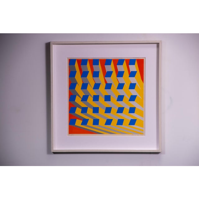 Jan Van Den Abbeel, Projekt S, 1975, Gouache on Paper, Framed For Sale - Image 3 of 11